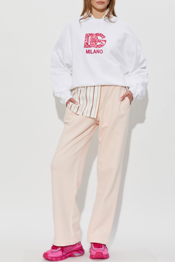 Dolce & Gabbana Sweatpants with embroidered logo on the pocket