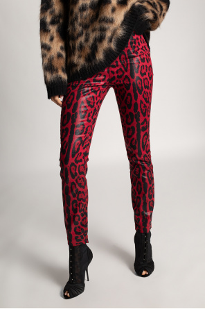 Cozies Up for Fall in Leggings and Buckled Clogs High-waisted trousers