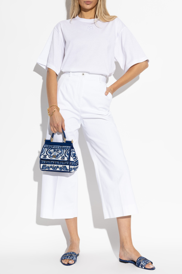 Dolce & Gabbana Calças vincadas