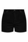 Dolce & Gabbana leather slip-on loafers Denim shorts