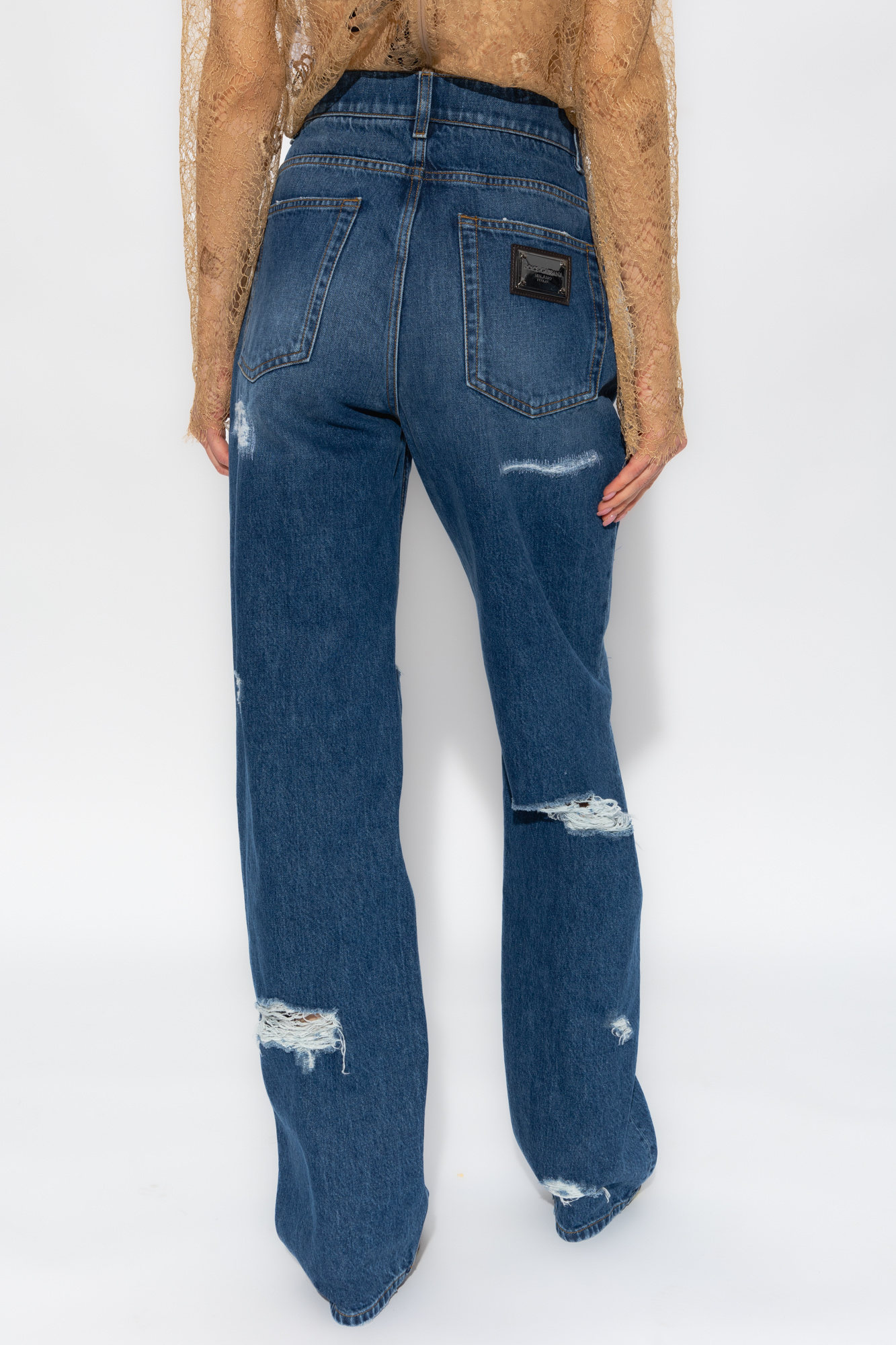 Джинси dolce and gabbana Jeans with vintage effect