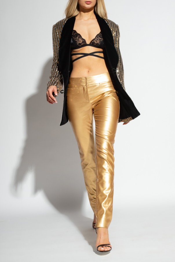 Iceberg Slim Pants for Women Trousers with zips