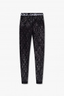 Dolce & Gabbana Openwork leggings with logo