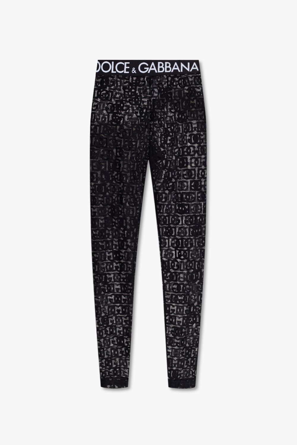 logo-waistband camouflage-print leggings, Dolce & Gabbana