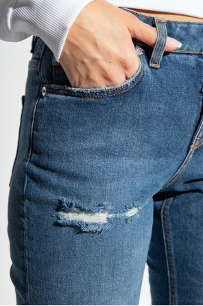 Dolce & Gabbana DG-plaque shirt Distressed jeans