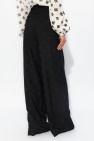 Dolce & Gabbana BLACK Monogrammed pleat-front trousers