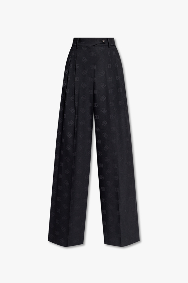 Dolce & Gabbana Wide trousers with logo