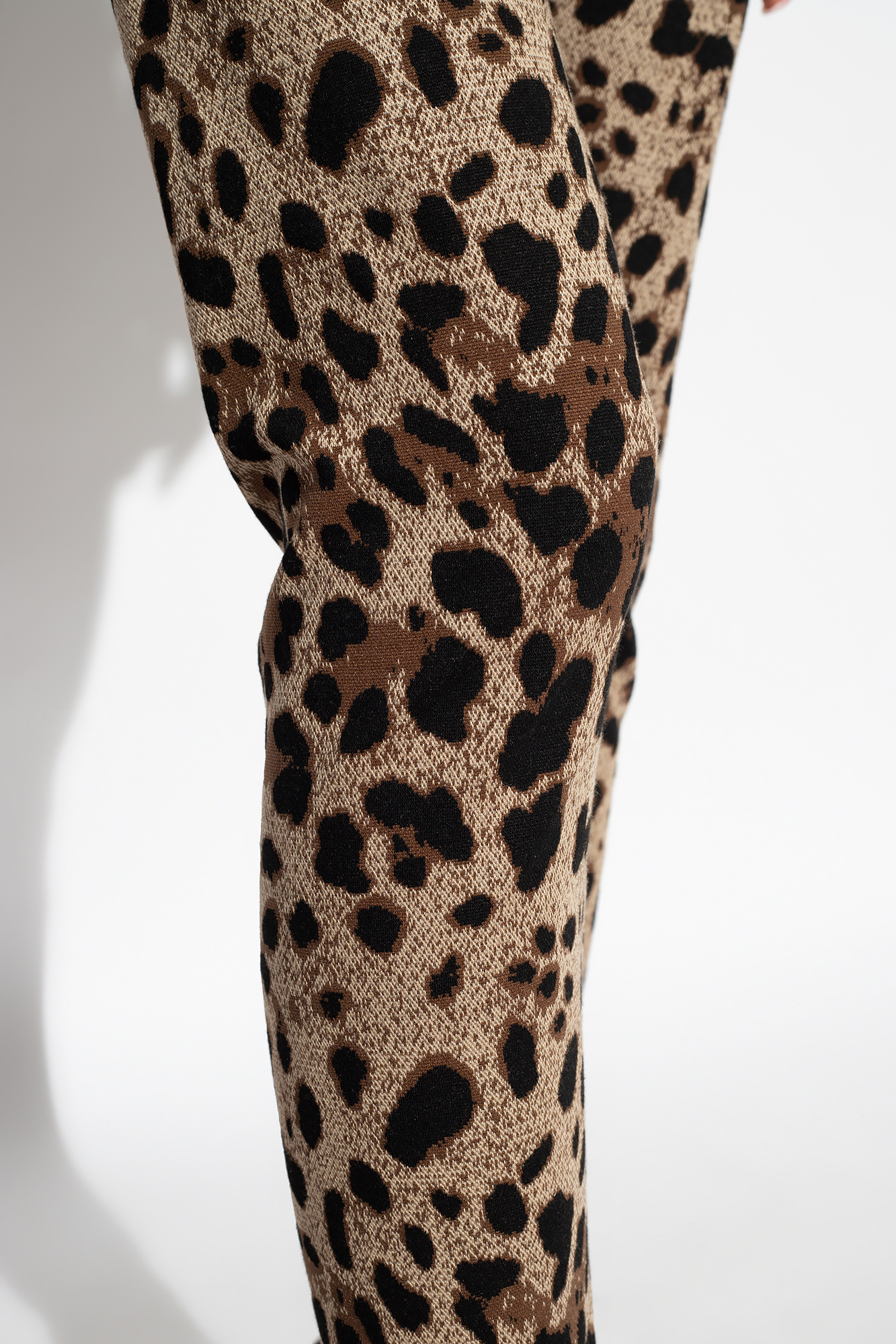 Brown Leggings with leopard print Dolce & Gabbana - Vitkac Canada