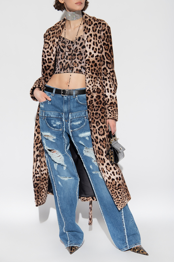 Dolce & Gabbana Dolce & Gabbana leopard print stretch camisole