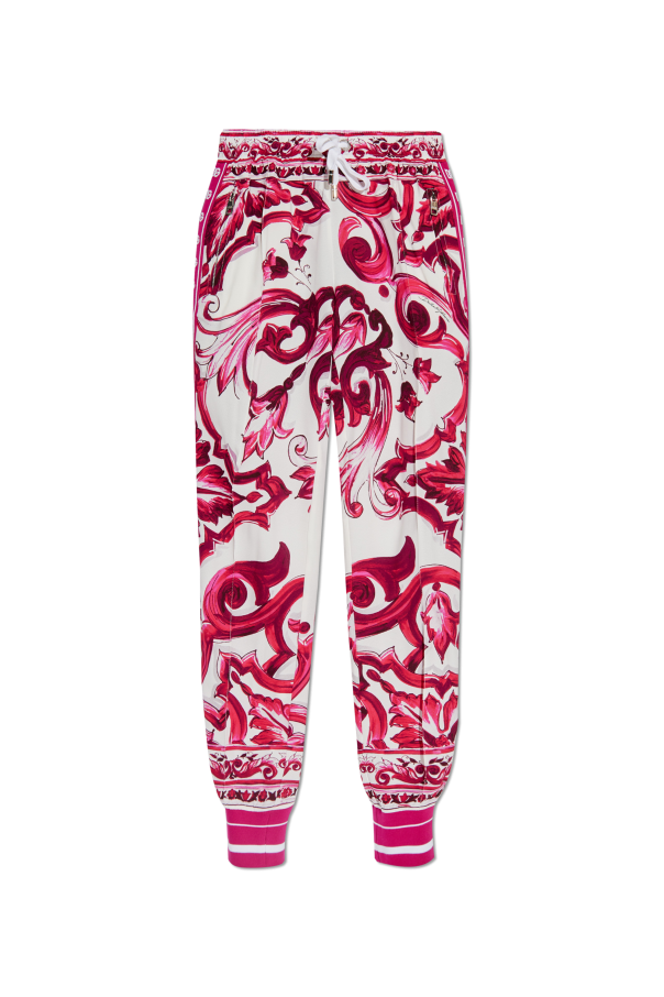 Dolce & Gabbana Pants with Majolica pattern