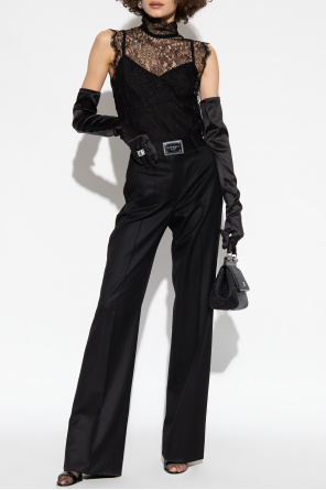Wool pleat-front trousers od Dolce dot & Gabbana