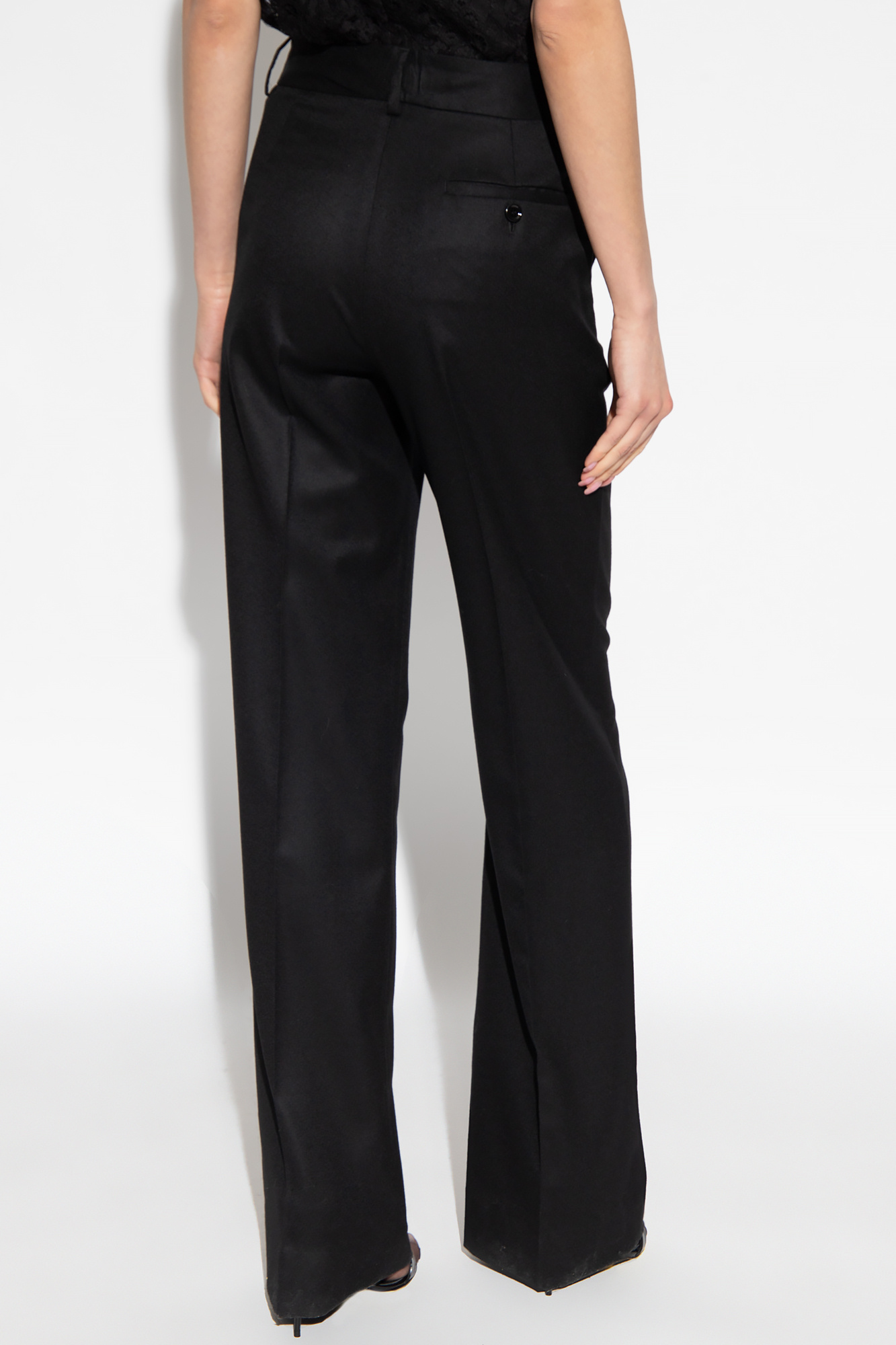 Dolce & Gabbana Wool pleat-front trousers