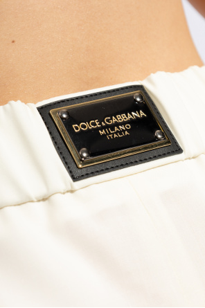 Dolce & Gabbana Spodnie z wysokim stanem