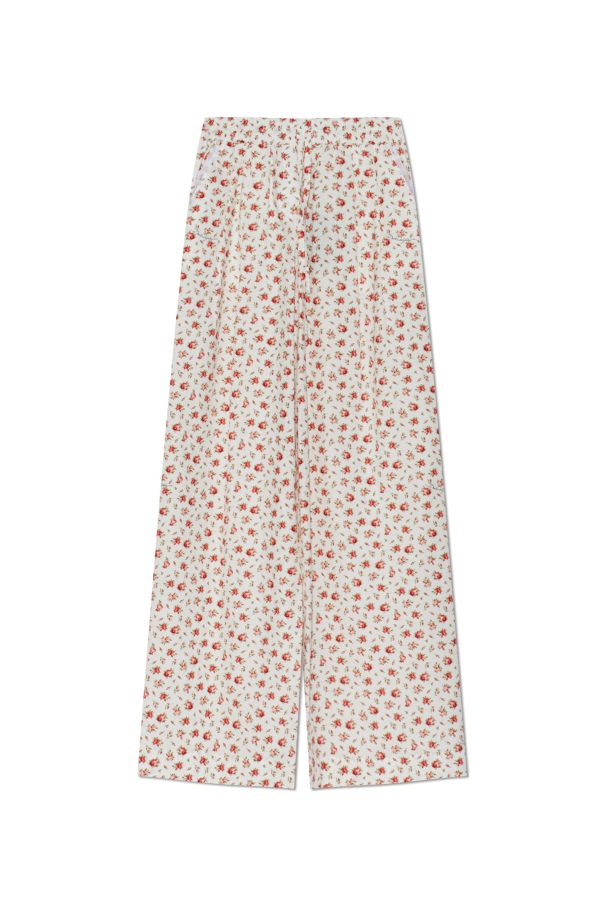 Trousers with floral motif od Dolce & Gabbana