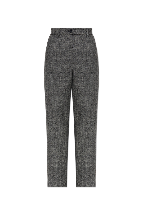 Wool Pleat-Front Trousers od Dolce & Gabbana