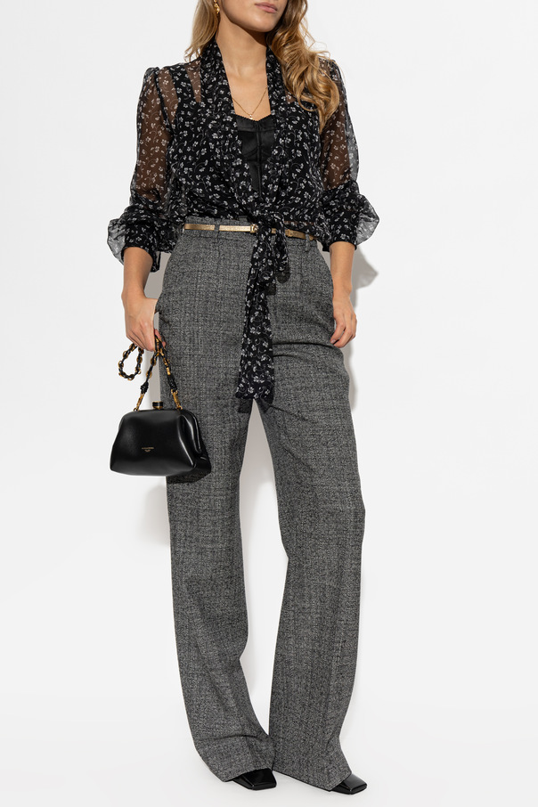 Dolce & Gabbana Wool Pleat-Front Trousers