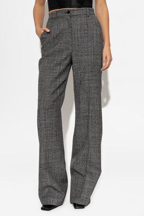 Dolce & Gabbana Wool Pleat-Front Trousers