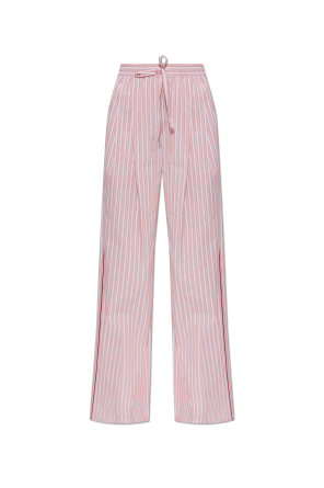 Striped pattern trousers