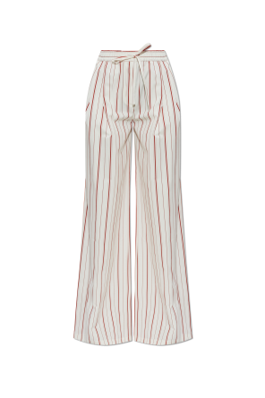 Striped pattern trousers