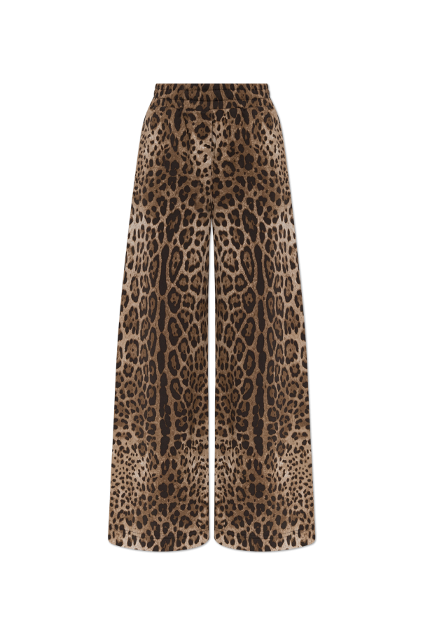 Animal print sweatpants od Dolce & Gabbana