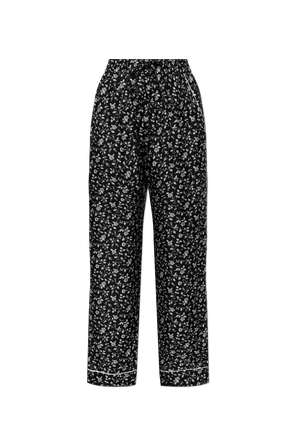 Silk floral pants