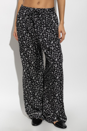 Dolce & Gabbana Silk floral pants