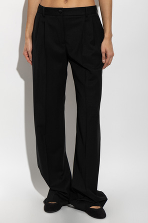Dolce & Gabbana Wool trousers with pleats