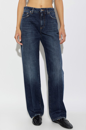 Dolce & Gabbana Jeansy z efektem `vintage`