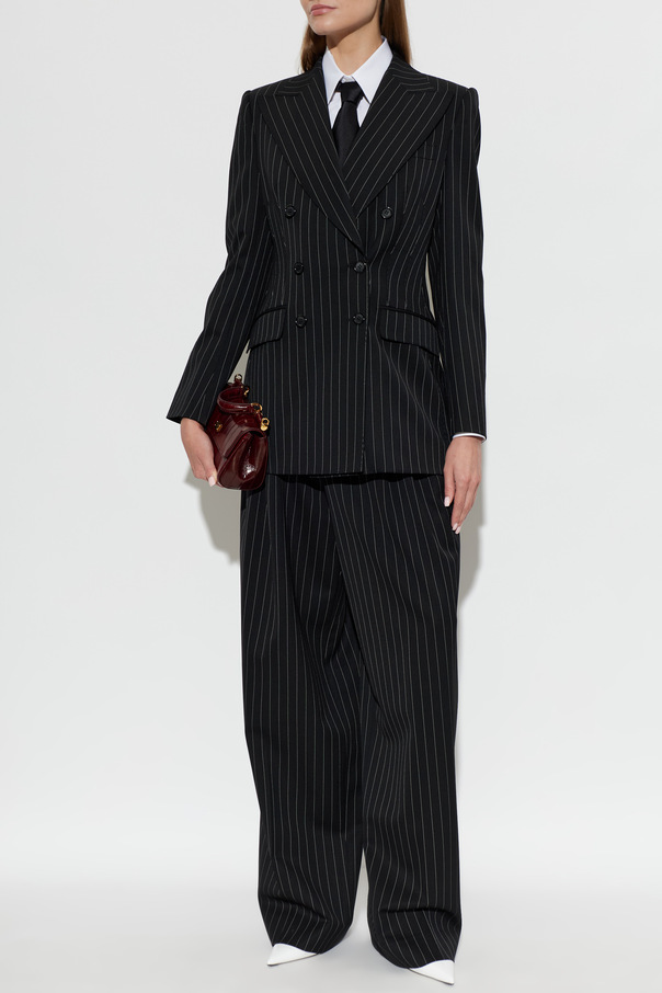 Dolce & Gabbana Wool Striped Trousers