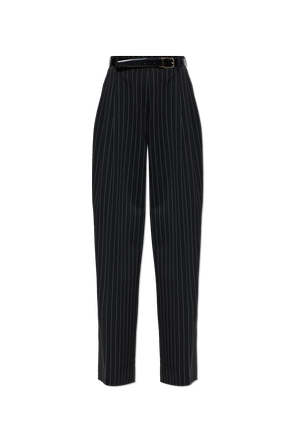 Wool Striped Trousers