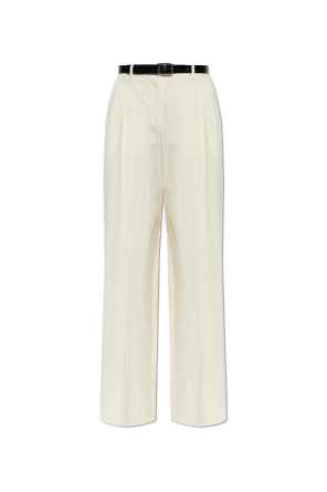 Trousers with belt