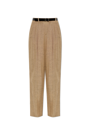 Trousers with belt