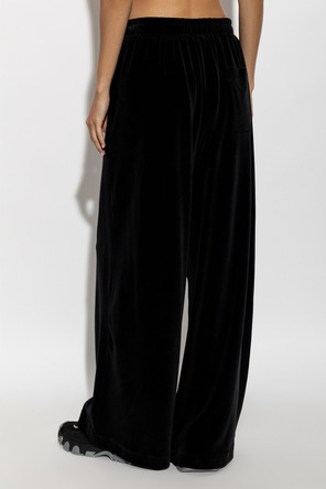 Dolce & Gabbana Velvet trousers with straight-leg cut
