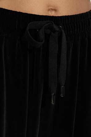 Dolce & Gabbana Velvet trousers with straight-leg cut