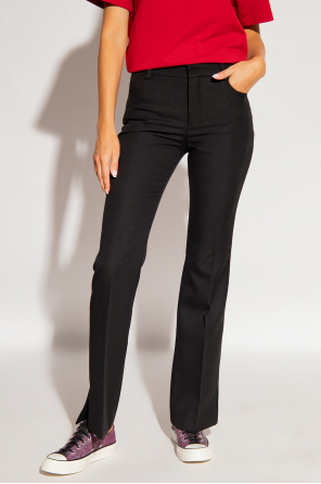 women s belt calvin klein jeans ckj logo tape clip belt 30mm k60k606810 bds Wool pleat-front trousers