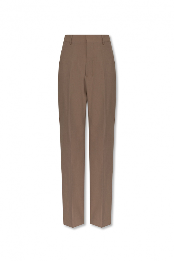 stone island fleece pants 63136 v0011 burgundy Pleat-front trousers