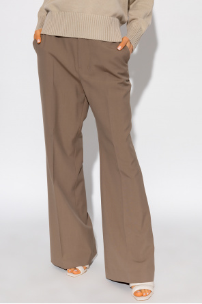 stone island fleece pants 63136 v0011 burgundy Pleat-front trousers