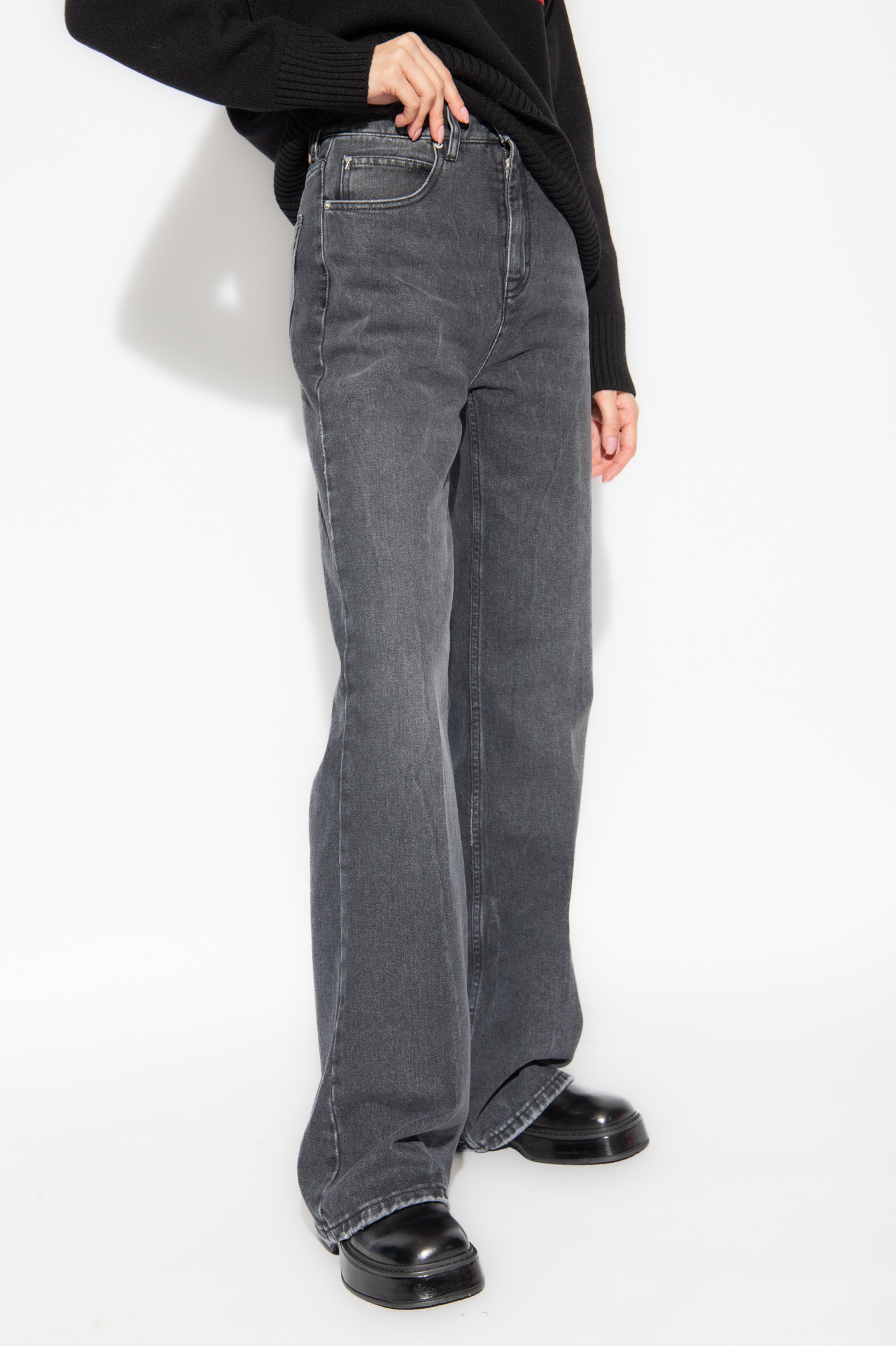 CamaragrancanariaShops Japan - RED VALENTINO VELVET DRESS - Grey Jeans with  logo Ami Alexandre Mattiussi