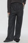 Ami Alexandre Mattiussi GREY Pants with striped pattern