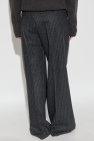 Ami Alexandre Mattiussi GREY Pants with striped pattern