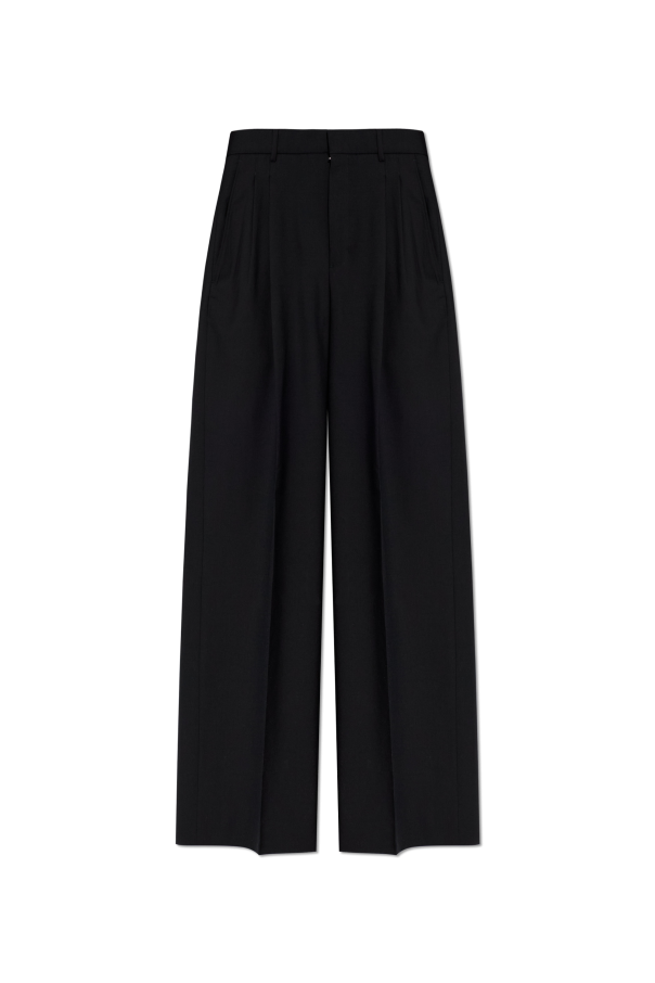 Straight-leg wool trousers od Ami Alexandre Mattiussi