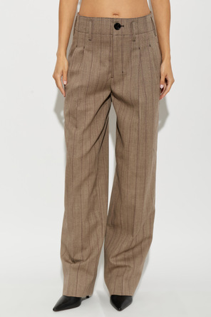 Ami Alexandre Mattiussi Wool trousers with pinstripe pattern