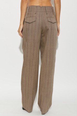 Ami Alexandre Mattiussi Wool trousers with pinstripe pattern