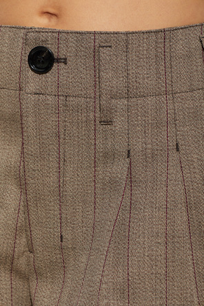 Ami Alexandre Mattiussi Wool trousers with pinstripe pattern