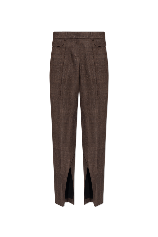 The Mannei Jedwabne spodnie w kant ‘Newport’