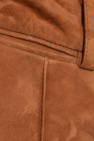 The Mannei BROWN ‘Sewan’ suede trousers