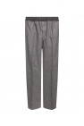 Moncler Wool trousers anglaise with logo