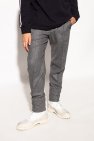 Moncler Wool trousers anglaise with logo