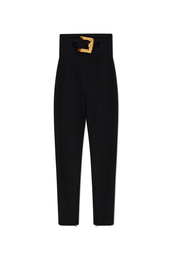 Trousers with a decorative belt od Balmain