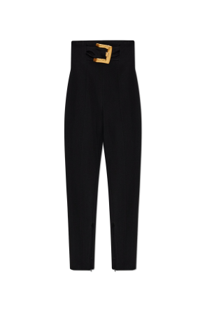 Pantalones con cinturón decorativo od Balmain